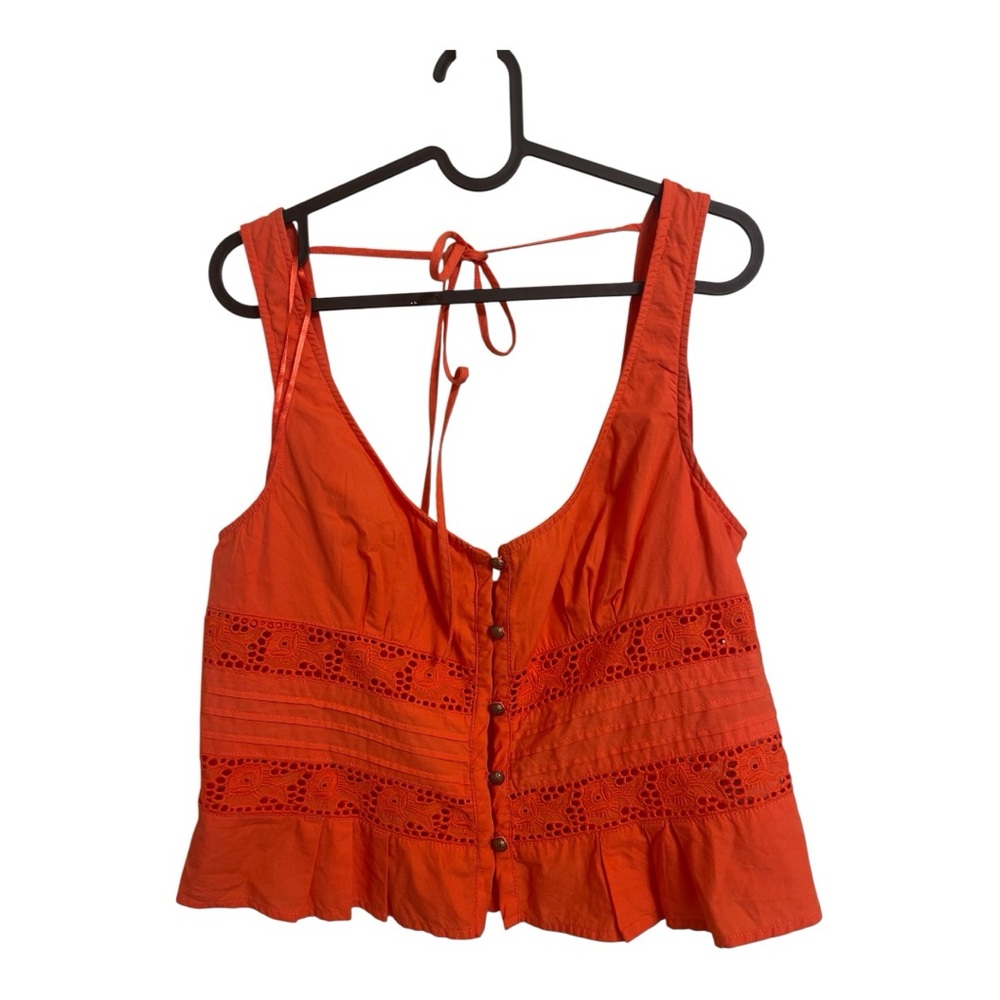 Free People Kianna Lace Tank Top Size M